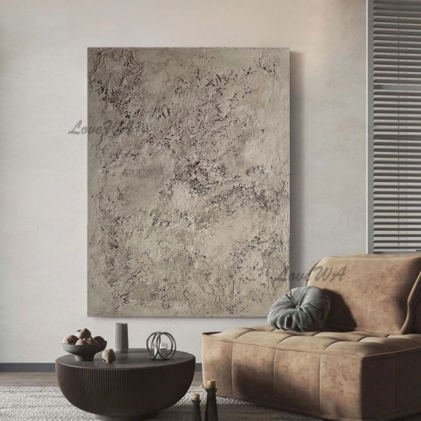 

Modern Canvas Wall Picture Art Textured Thick Acrylic Abstract Oil Painting Living Room Showpiece For Home Decoration Unframed