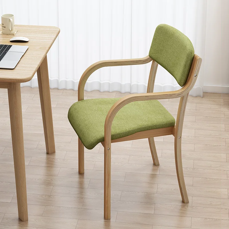 Solid Wood Dining Chair Modern Minimalist Computer Chair Office Home Leisure Desk Chair Nordic Curved Wood Back Armchair ppr bridge bending 20 25 32 thickened high end home improvement ppr curved pipe 4 points 6 points