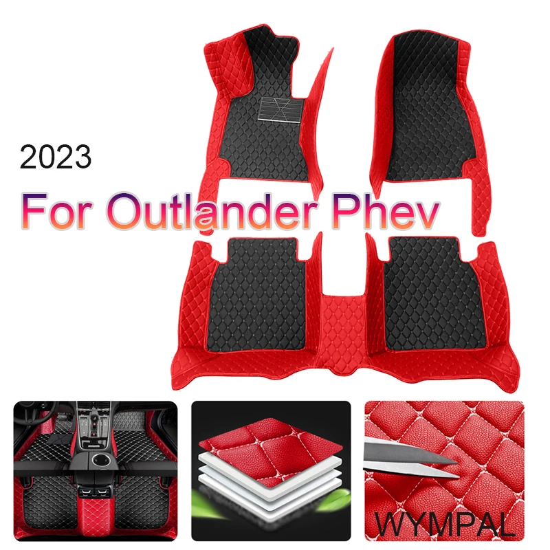 

Автомобильный напольный коврик для Mitsubishi Outlander Phev 2023, ковер, Алмазный водонепроницаемый кожаный Алмазный ковер, Женский интерьерный автомобильный аксессуар