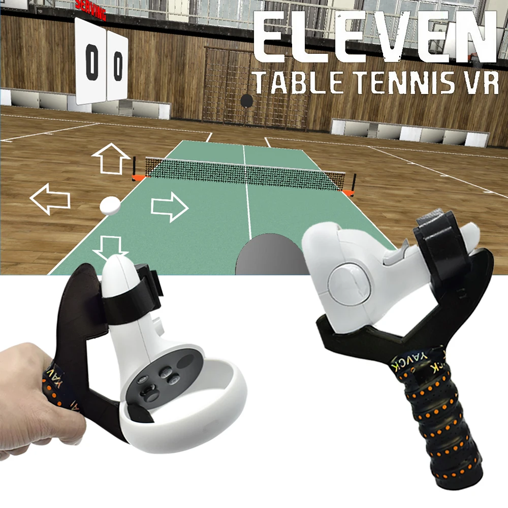 TableTennisPaddleAdapterforOculusQuest2PlayingElevenTable