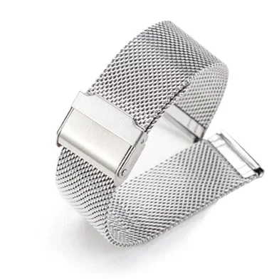 Sleek Milanese Loop Stainless Steel Watch Strap - Multiple Width Options