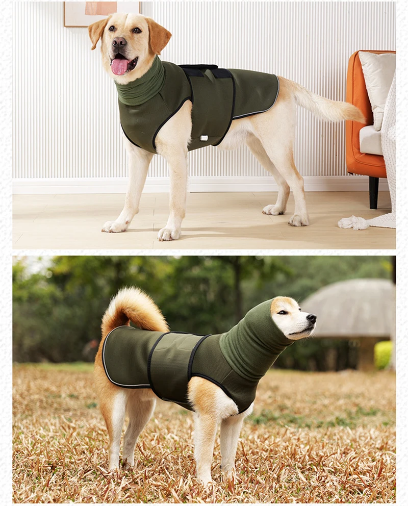 Thunder Stress Shirt Classic Dog Anxiety Jacket Army Green Anti