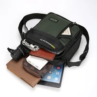 Sac à bandoulière simple pour hommes, sac de rangement de grande capacité, sacs à bandoulière multi-poches à la mode pour affaires 6