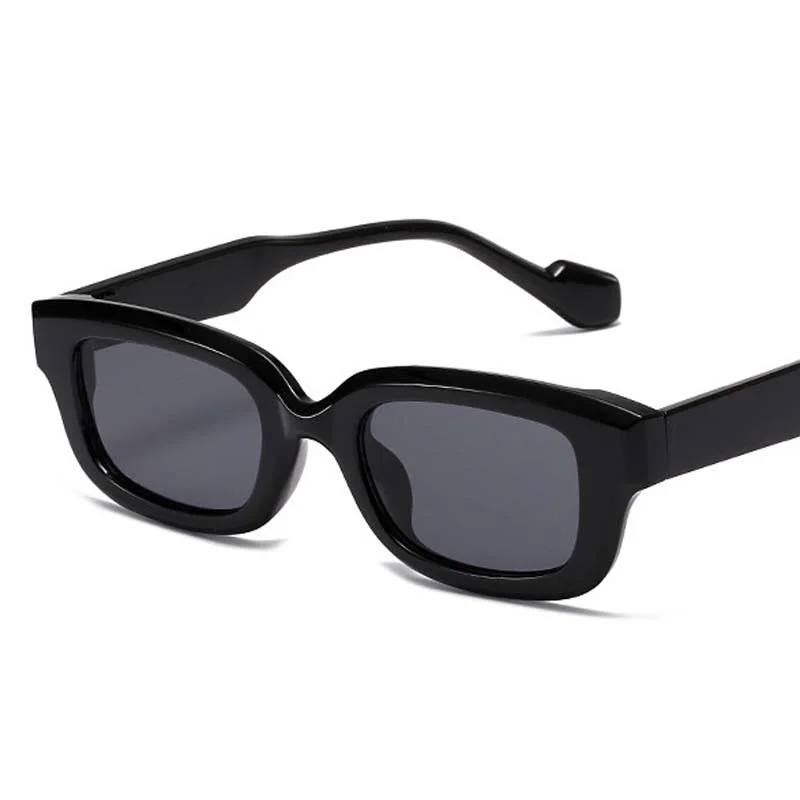 

Очки солнцезащитные женские квадратные, винтажные брендовые дизайнерские зеркальные солнечные очки в маленькой оправе, в стиле ретро, черные