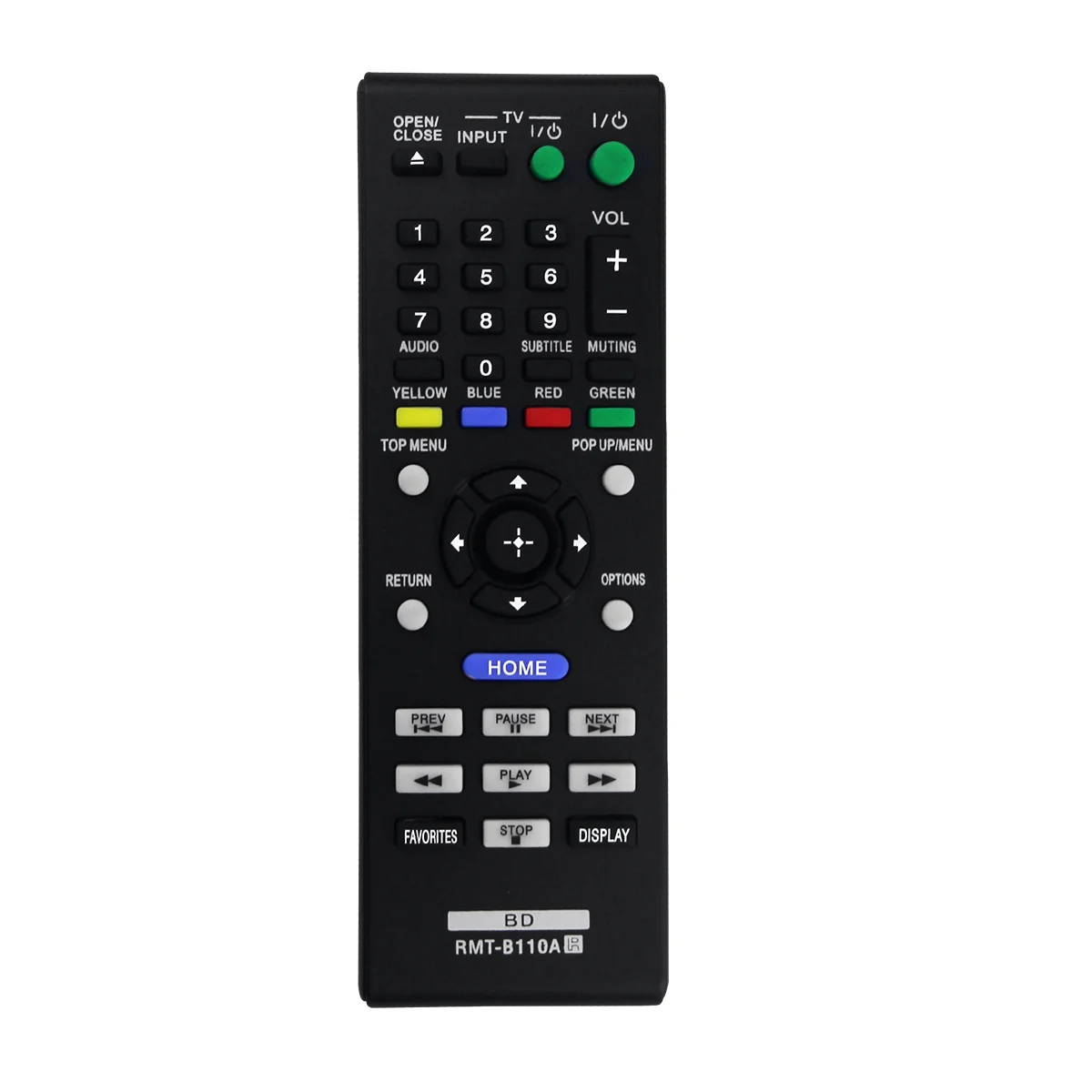 

-B110A Replace Remote for Blu-Ray Disc DVD Player -S580 -S480 -S280 -S380 -BX58 -BX38 BDPS280