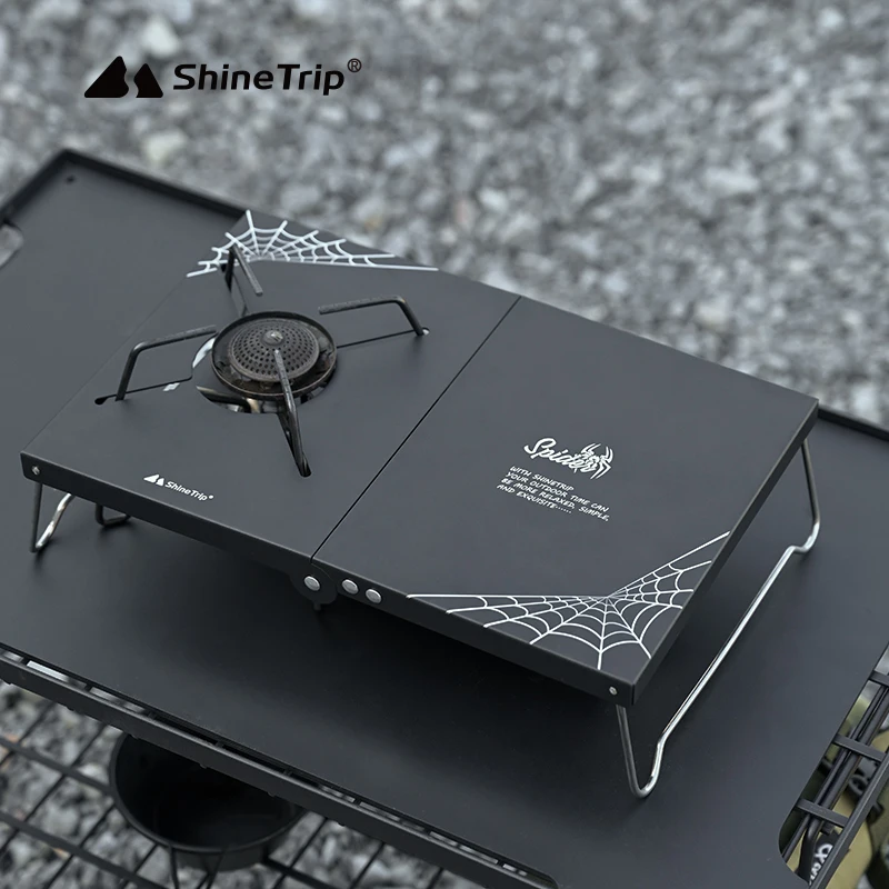 Outdoor Camping Spider Stove Table Portable Aluminum Alloy Mini Picnic Folding Storage Table Stove Table Gas