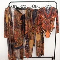 2025 new Russian swimsuit women's one-piece swimsuit bikini sunscreen set Купальник bathing suit women 3