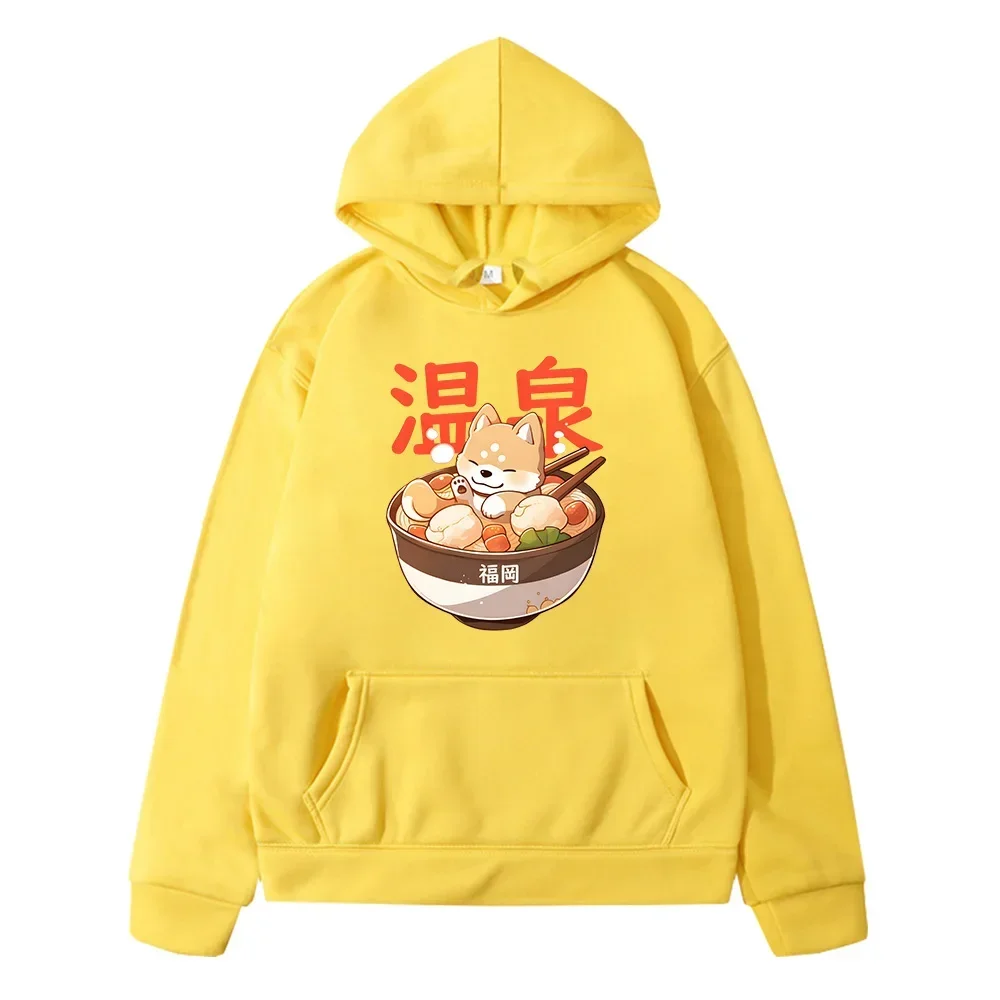 

Shiba Inu Enjoying Ramen Hoodies Sudaderas Kids Boys Girls Cartoon Sweatshirts for Autumn/ Winter Pullovers Children Cute Tops
