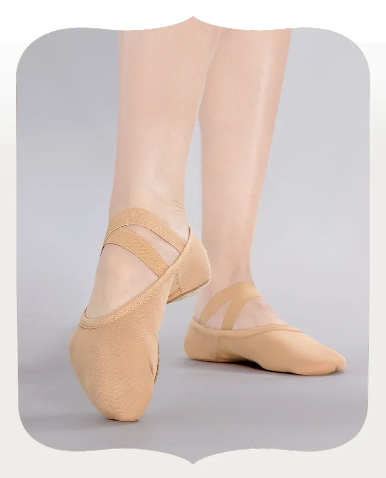 Ballett-Stretch-Tanzschuhe für Damen, Mädchen, Kinder, Ballerinas, Ballerinas, weiche Sohle, rutschfeste klassische Übungsschuhe – Detail 10