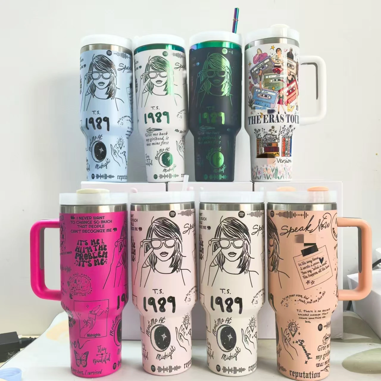 Tumbler 40oz with Handle ,Dazzle Ion Mug - Music Lovers Gifts for Women, Girls, Friends, Sisters, Girlfriend