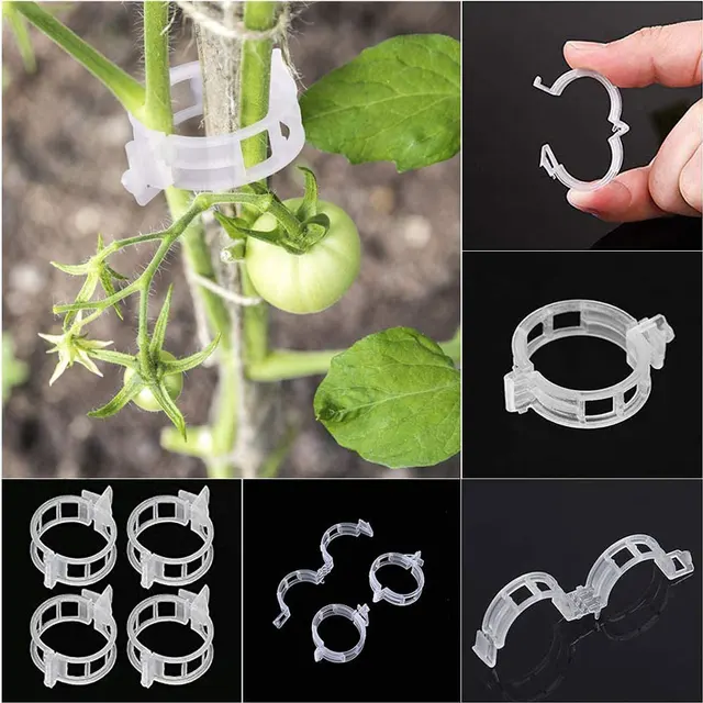 50-100 Százalékos Növényi Támogató Klipek Kerti Szőlő Paradicsom Zöldségek Növények Rácsos Zöldségekhez