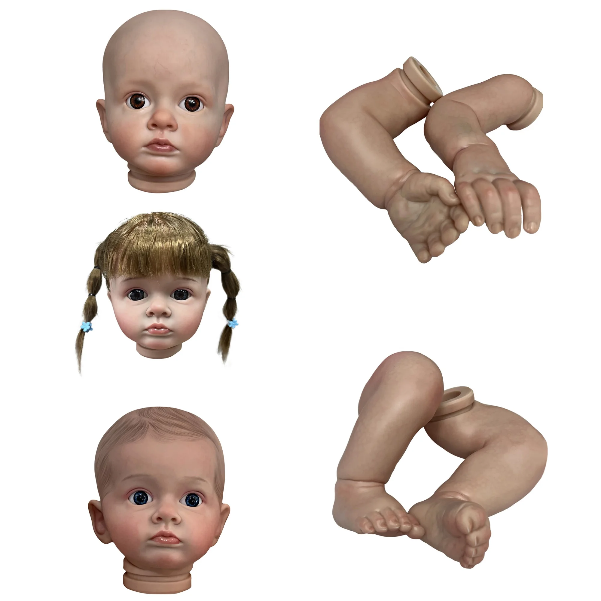 53Cm Reborn Doll Kit Tutti Dipinti Bebe Reborn Incompiuto Kit Bebe Fai Da Te Accessori De Brinquedos Educativos Para Crianao As