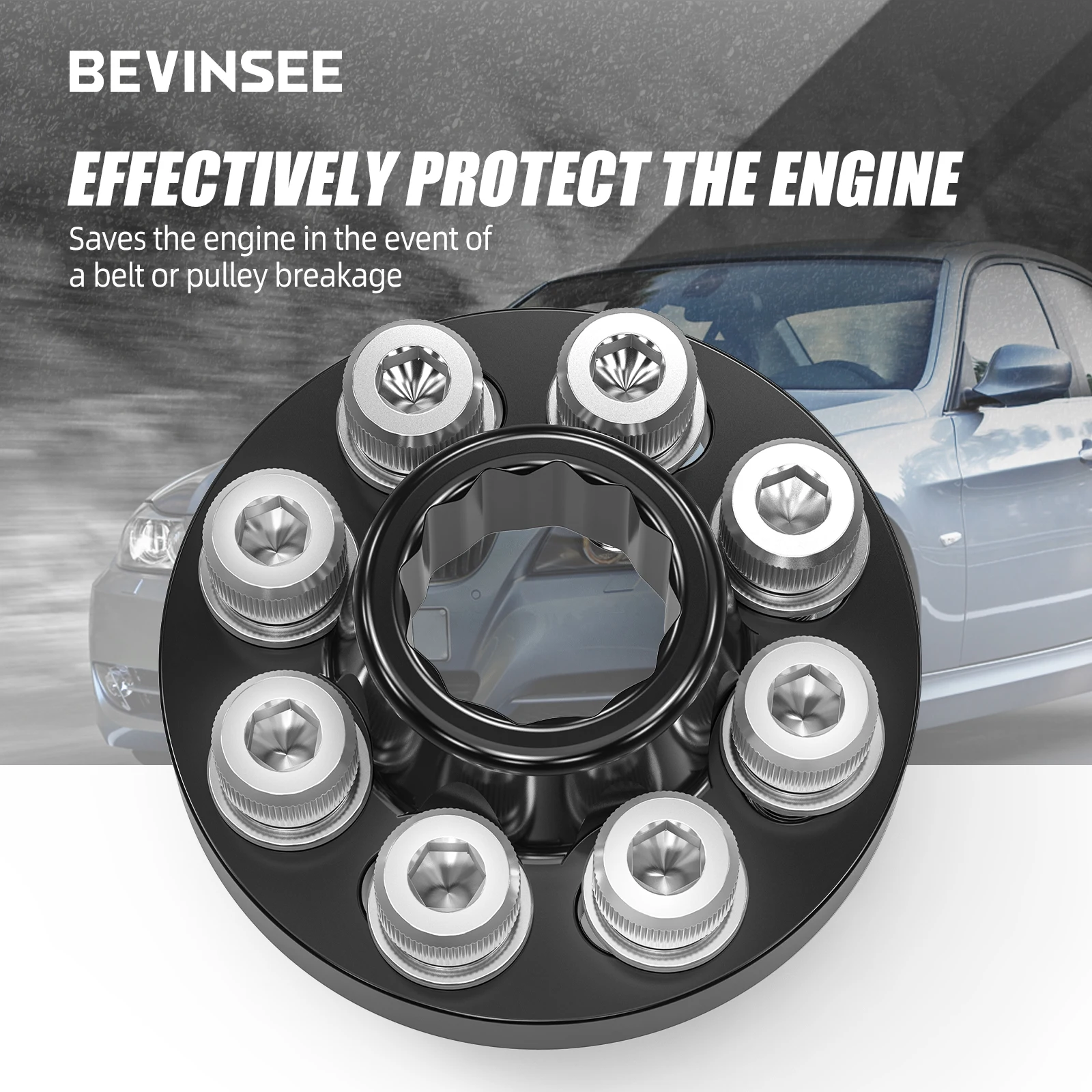 Crank Hub Bolt Capture Kit for BMW E90 E92 E93 335i E82 135i F20 F21 M135i F30 M3 F80 M4 F82 M2 Competition F87 N55 S55
