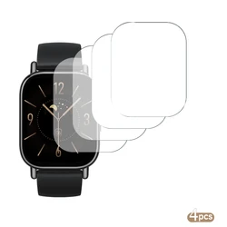 Premium 9H Tempered Glass Screen Protector for Smart Watch - Clear HD Film (4 Pieces)