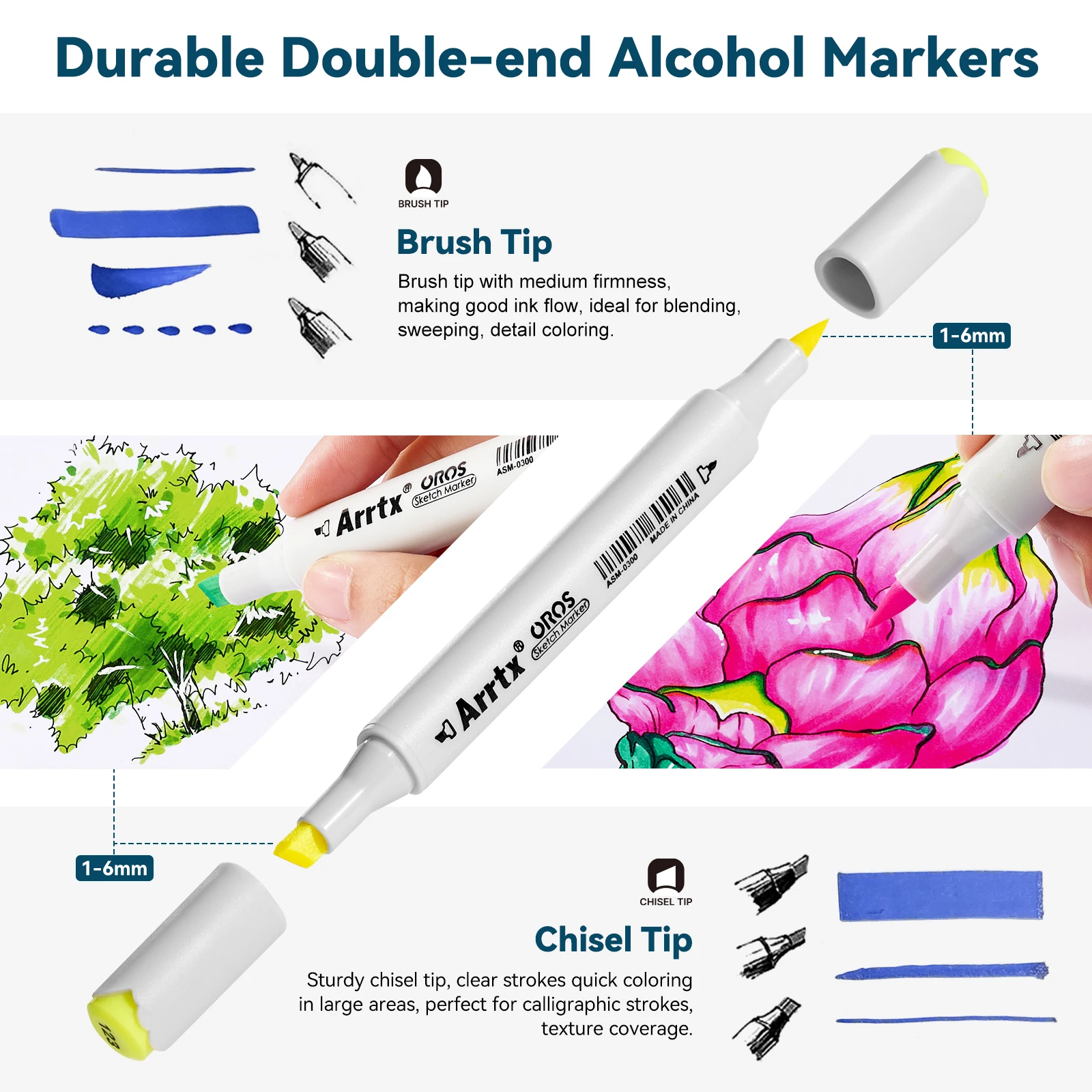 Arrtx Dual Tipped Alcohol Markers — The Art Gear Guide