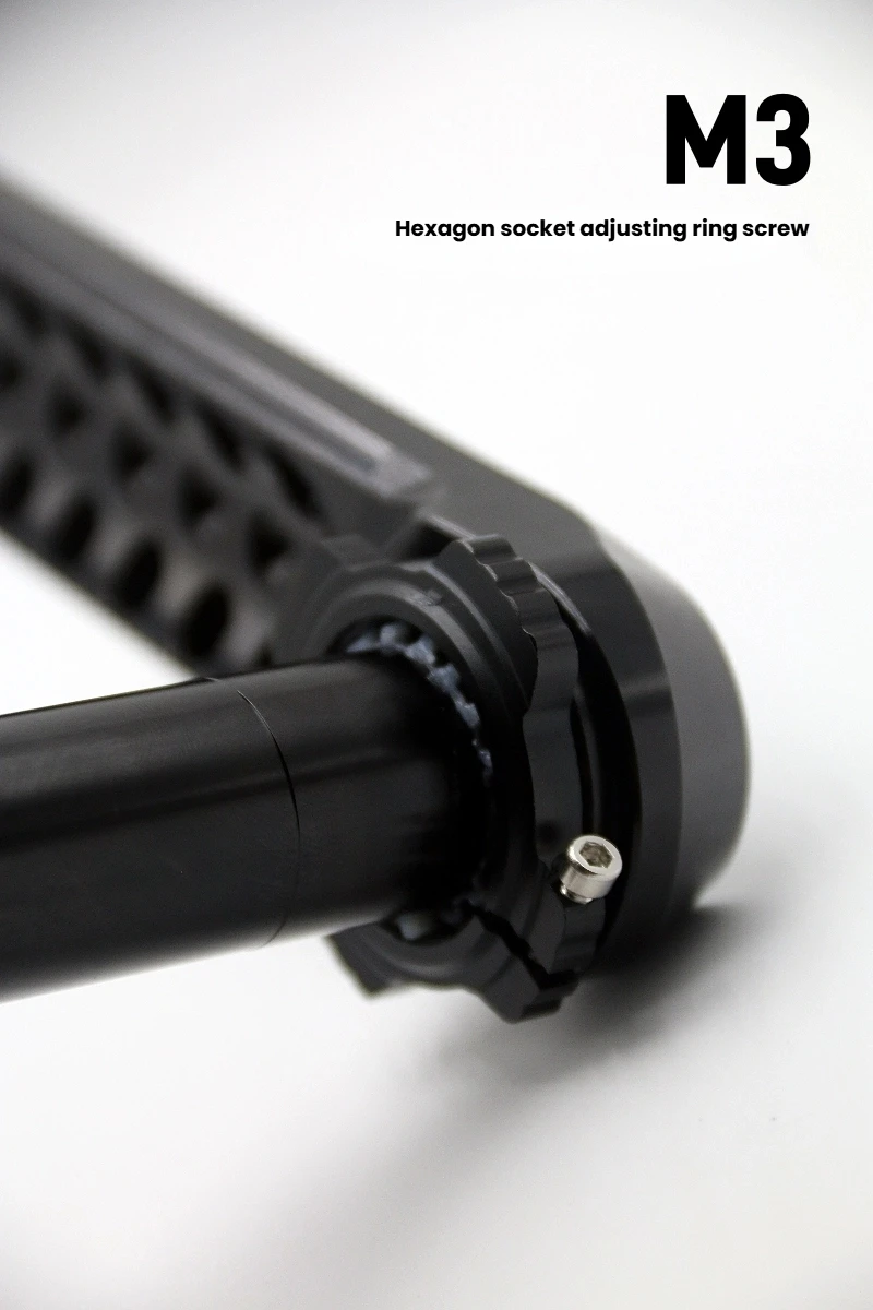 EVOSID Rennrad-Kurbelgarnitur, 160/165/170 mm, ultraleicht, 3 Nägel, Direktmontage, CNC-Hohl-Tech-Kurbel, 24 mm Achse mit Halterung – Detail 7