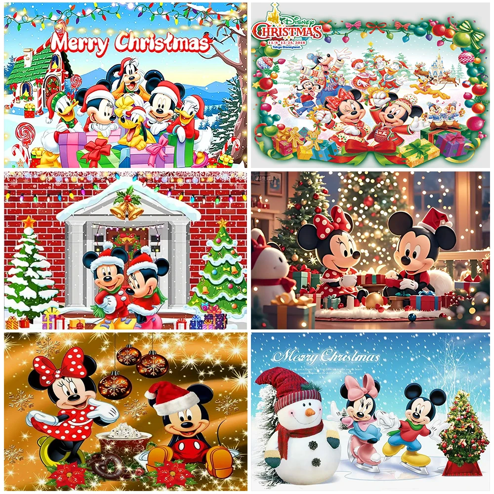 Mickey Mouse Clubhouse Christmas Backdrop: The Perfect Holiday Photo Setup  for Little Fans, image size:1000x1000