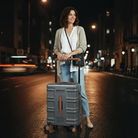Large Capacity Pure Pc Wide Trolley Suitcase, Lightweight Trolley Case with Customs Lock, Travel Suitcase with Silent Universal Wheels, Suitable for Business Trips, Vacations, Beach, School, Travel, and Gift-Giving