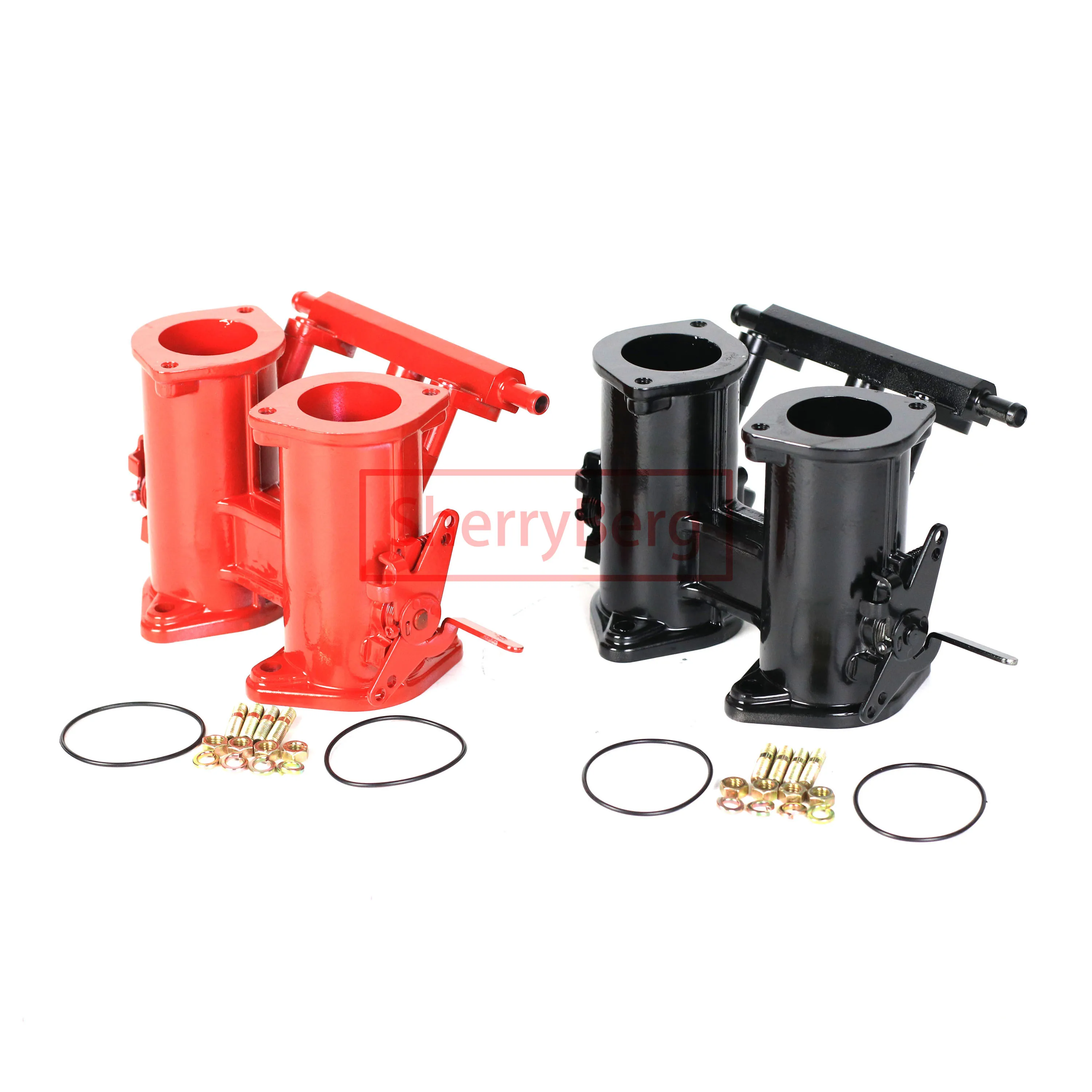 

SherryBerg 45Dcoe 45 Dcoe DCOE Twin 45mm Throttle Bodies Body for Weber/Dellorto/Solex DCOE/DHLA EMPI Carb Black /Red To Choose