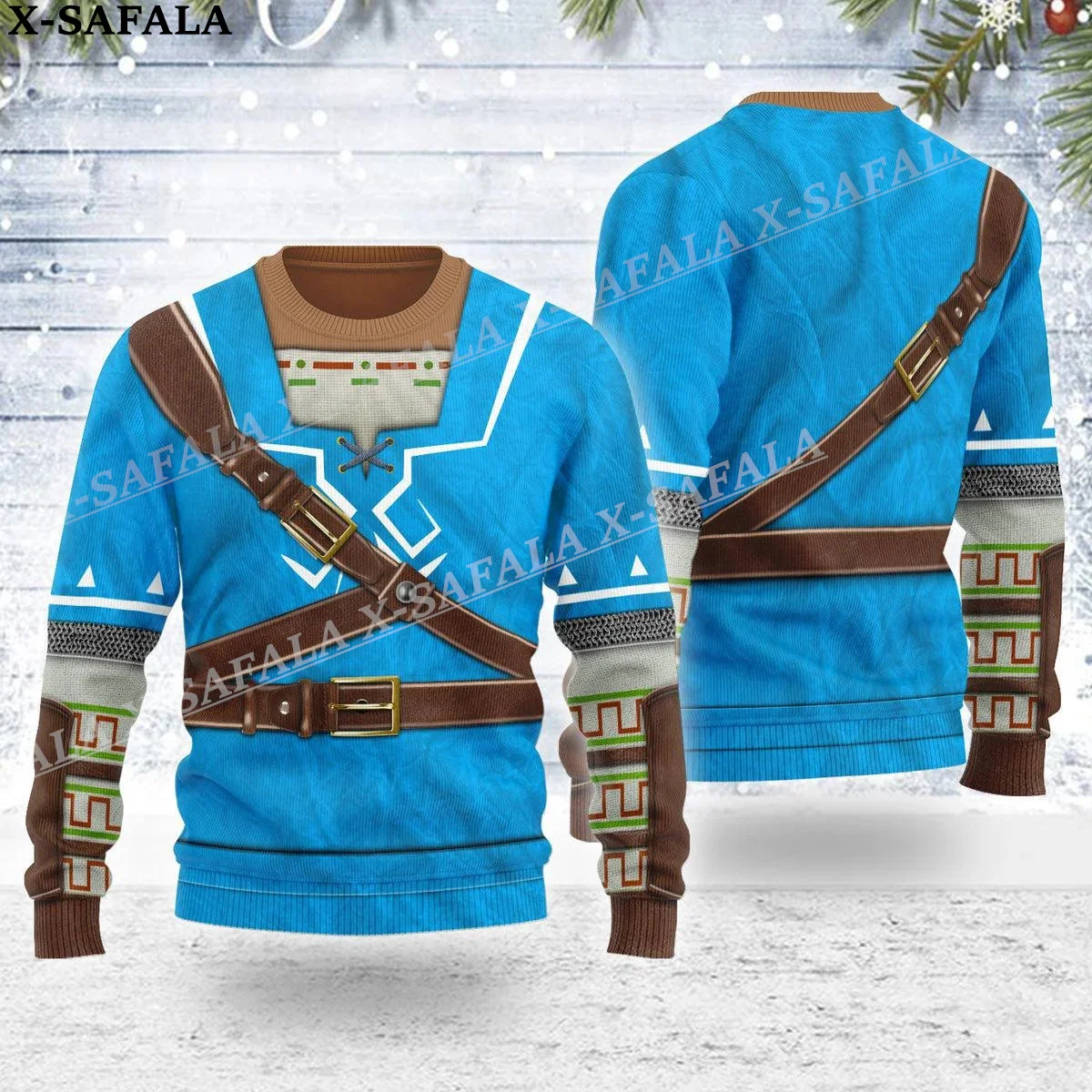 thumbnail image 1 of Divertido regalo de Navidad Cosplay Armadura Feo Suéteres de punto navideños Regalos de Navidad Jerséis Tops Pareja Fiesta Unisex Casual-7, 1 of 5