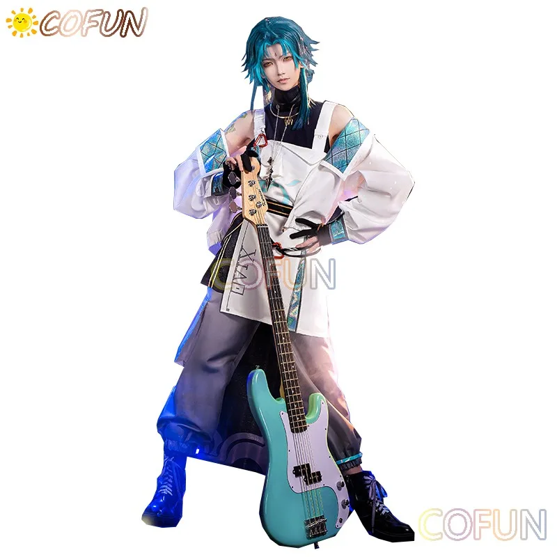 

COFUN Genshin Impact Xiao Band игровой костюм модная крутая повседневная униформа Косплей Костюм Хэллоуин