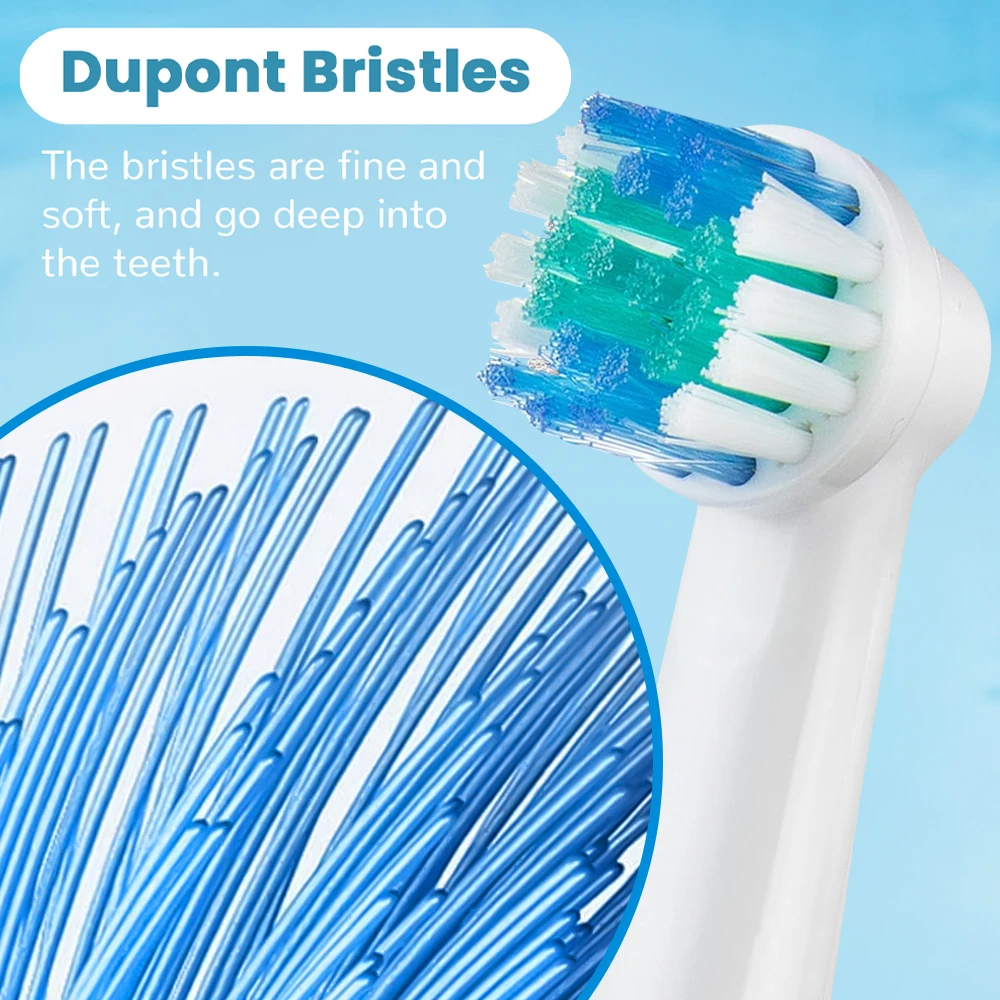 4/8/12/20 Pack Compatible with Oral B Electric Toothbrush Replacement Brush Heads, Professional Toothbrushes Head for 1000 500