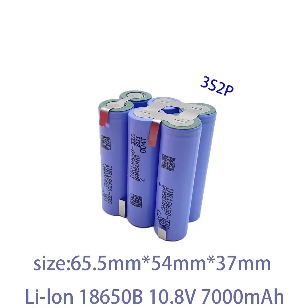 Фото Аккумуляторная литий-ионная батарея 2S1P 2S2P 3S1P 3S2P 4S2P 5S2P, 7,2 в, 10,8 В, 16,8 в, 18 в, 33 г, 18650, 3500 мАч, 18 в №5