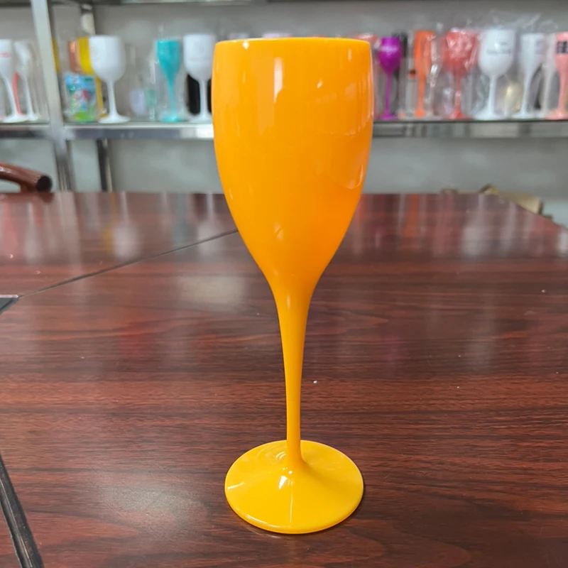 Veuve Clicquot Flutes Glasses Plastic Wine Glasses Dishwasher-safe White  Orange Acrylic Champagne Glass Beer Whiskey Party Cups - AliExpress