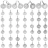 50 Pcs Stainless Steel Number Plate Key Labels with Rings Tags Round Hanging for Luggage Metal Numbered Keyring 4