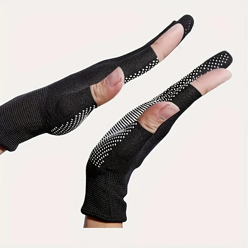 Half Finger Knit Gloves Breathable Sunscreen Anti-slip Cycling Fishing Gloves Men Women Touchscreen Outdoor Sport Gloves