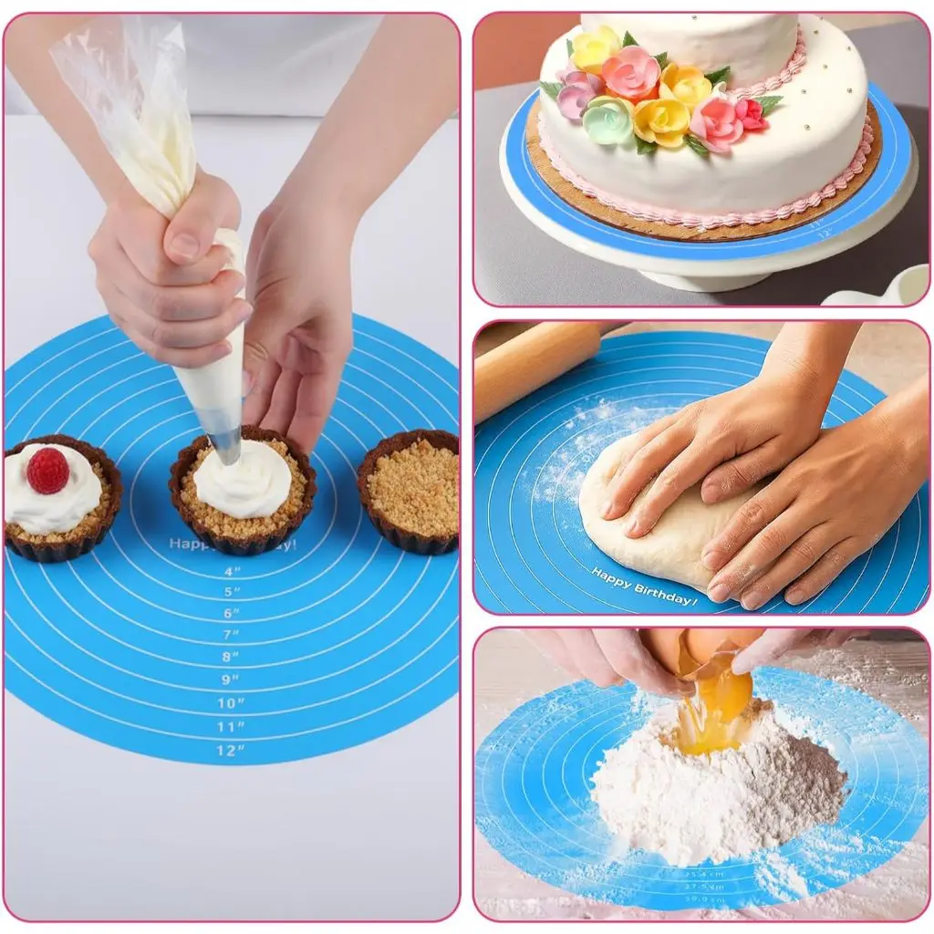 Silicone Non-Stick Baking and Pastry Mat with Measurement Guide