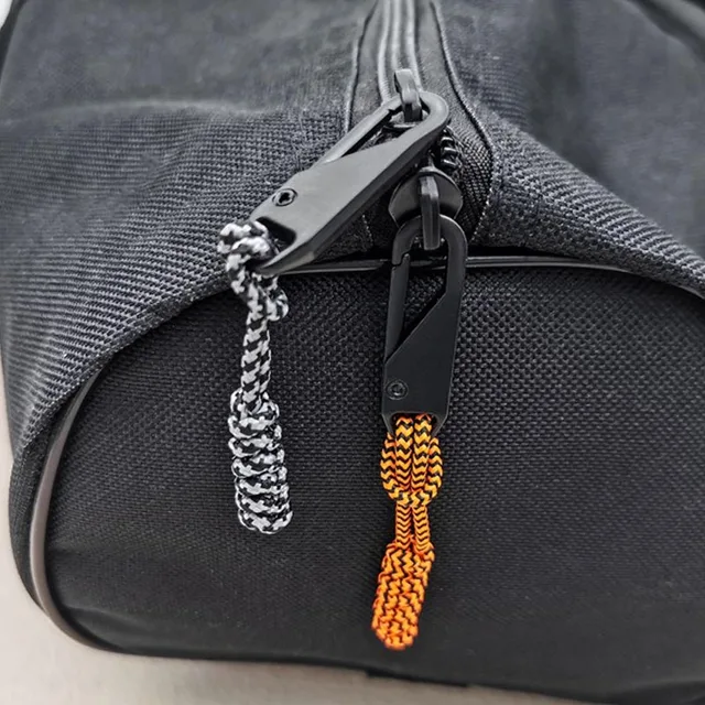 5PCS fabric zipper closure replacement Slider for zipper handle repair kit Zipper Pullers Durable  Wear-resistant Cord LLT003 5