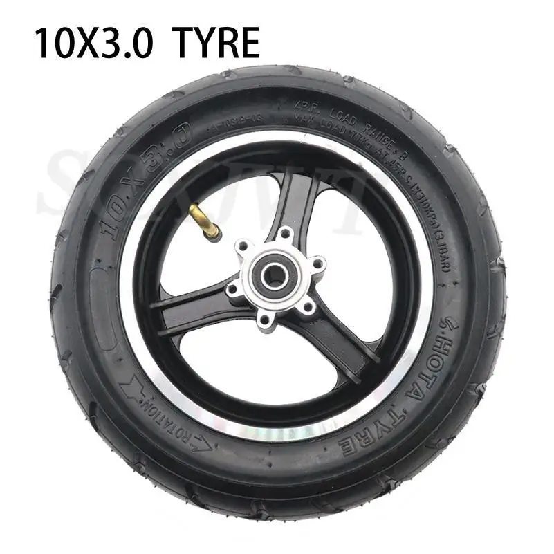 Roue pneumatique de 10 pouces adaptée au vélo d'équilibre de scooter  électrique, chambre à air de pneu et jante de frein à disque en alliage,  10x3.0 pouces, 255x80 pouces - AliExpress