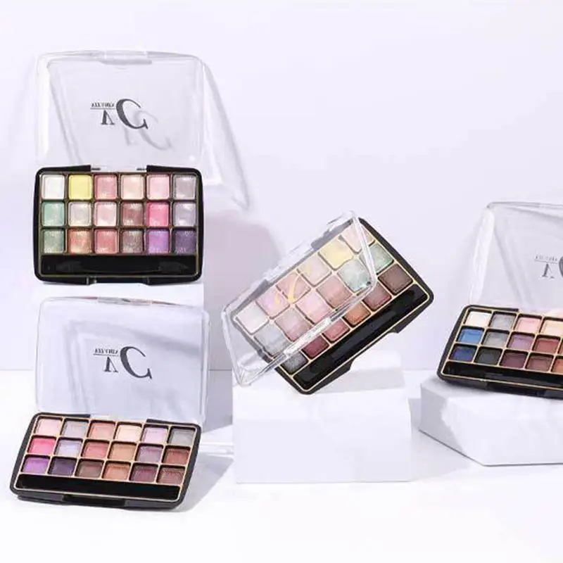 Shimmer Eyeshadow Palette Female Pearlescent Matte Eyeshadow Palette High Color Saturation Eye Makeup Tool For Weddings Parties eye shadow eye shadow plate