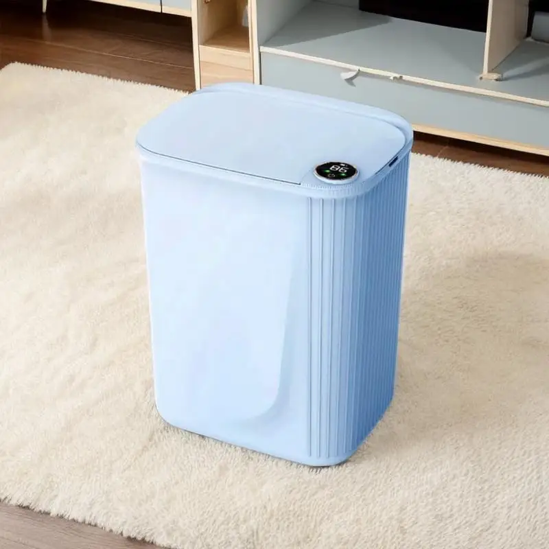

Smart Furniture Induction 22L Smart Sensor Trash Can Large Capacity Digital Display Auto Open Lid No Contact Rechargeable