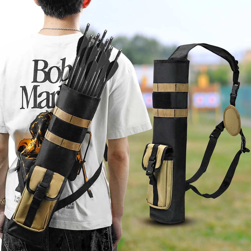 Archery Quiver Molle System Pocket Hip Arrows Bag Dual Use Lightweight Arrow Holder Target Shooting Hunting