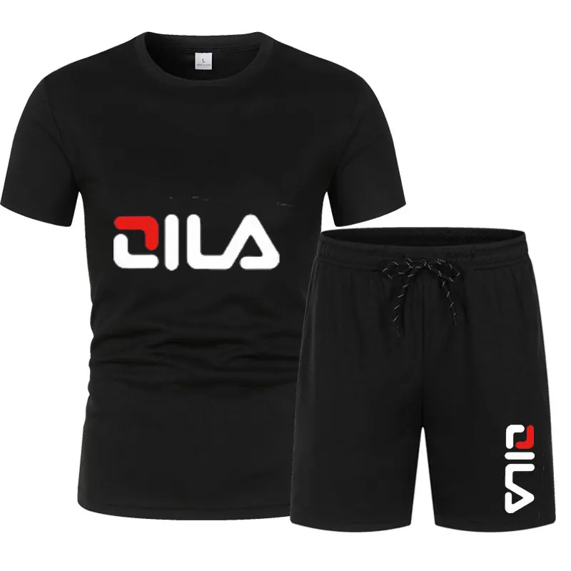 

Summer t shirt Set For Men 3D print 2-piece Set Men's T-shirt Short Sleeve+Shorts Oversized T-shirt Male Casual Sport Suit Man