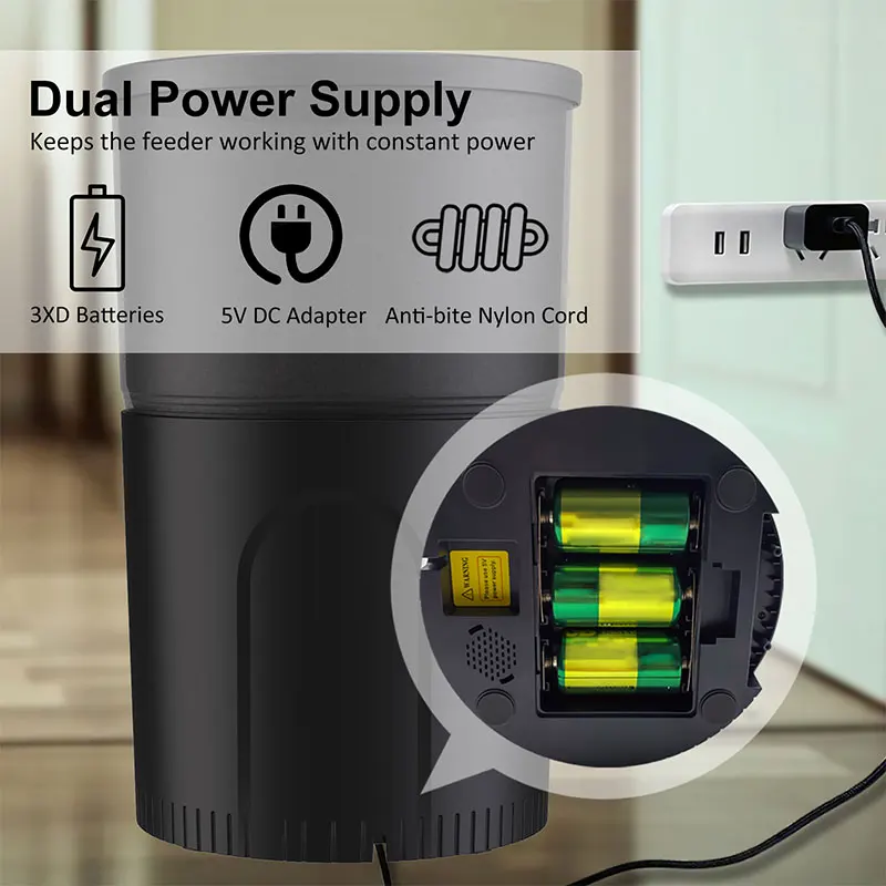 Tuya Wifi Smart Cat Feeder Dispenser Food Dispenser For Cats 3l