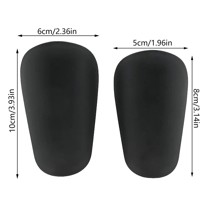 2Pairs Mini Football Shin Pad Wear-resistant Shock Absorbing Leg Protector Lightweight Portable Soccer Training Shank Board