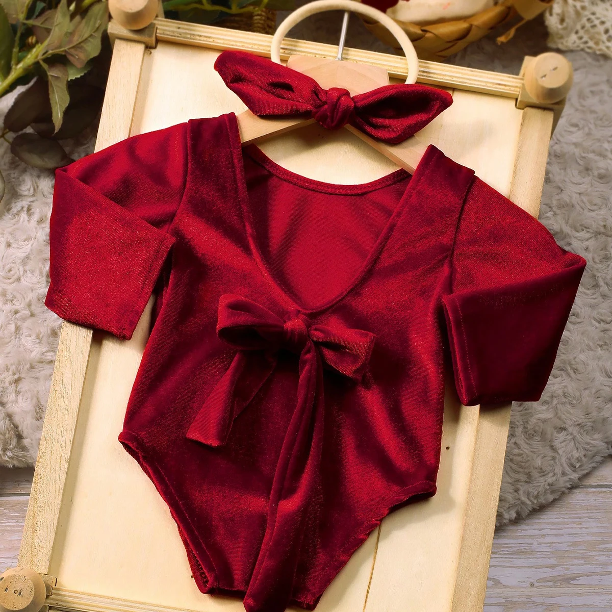 Baby Girl Christmas Romper 2