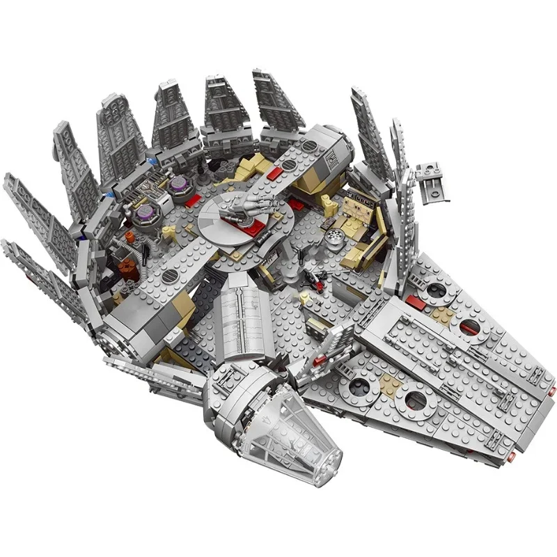 Falcon Millennium Spaceship Compatible with 75105 Bricks Building Block Model Toys Send seven Dolls Puzzle DIY Boys Gift building block toys educational toy building toy set diy handmade gift 1381PCS
