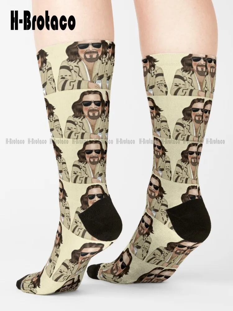 

The Dude - The Big Lebowski Socks Womens Winter Socks Custom Gift Cartoon Teen Youth Socks 360° Digital Print Casual Colorful
