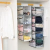 Large Capacity Hanging Organizer 2/3/4/5Pocket Foldable Bag, See-Through Mesh & Odorless Washable Fabric for Clothes/Shoes/Toys 2
