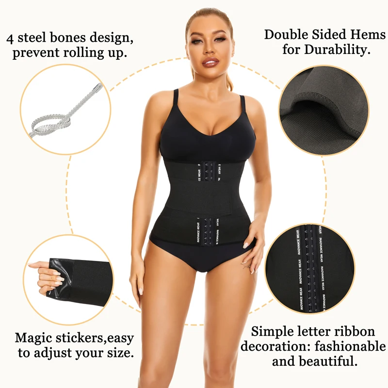 NINGMI Waist Trainer for Women Body Shaper Wight Loss Belt Waist Cincher Women Waist Support Belt Slimming Belt