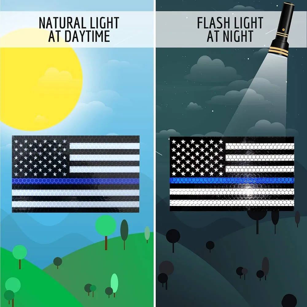 Thin Blue Line Flag Decals 2
