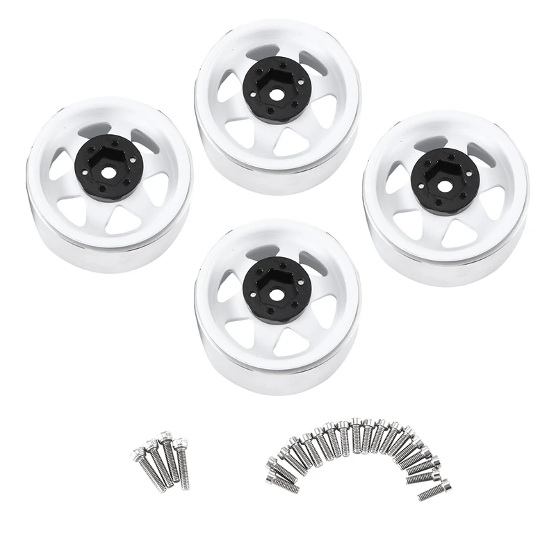 

4Pcs Deep Dish 1.9 Inch Metal Beadlock Wheel Hub Rim For 1/10 RC Crawler Axial SCX10 II III Traxxas TRX4 RC4WD D90