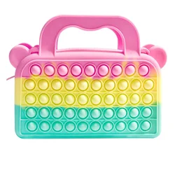Poppet – sac à main à bulles sensorielles, sac à bandoulière pour enfants filles femmes, cadeaux de fête, sacs à bandoulière macarons, nouveau 