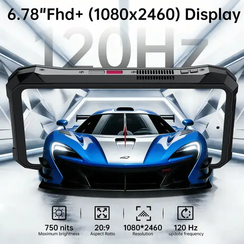 World premiere】Unihertz by 8849 TANK X Rugged Phone 5G Android 15 Built-in 1080P 220 lumen Projection 17600mah Battery 32+512GB - Image 5
