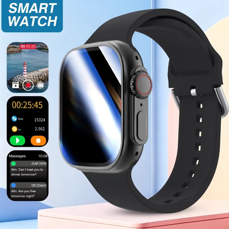 2026 New HD Full-Touch Smart Watch, Unisex - Wireless Calling/Multiple Sports Modes/Fitness Tracker, for Android and IPhone,Perfect Gift for Family and Friends - Image 8