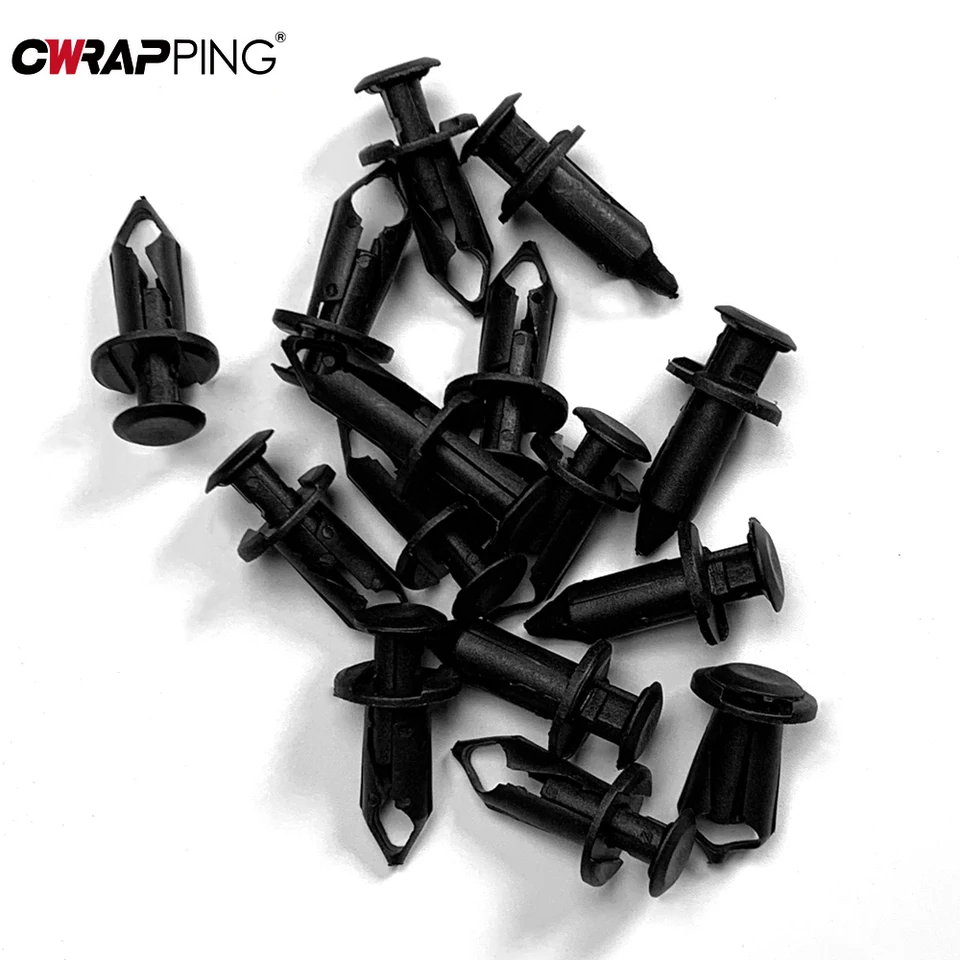 50 pz clip paraurti auto pannello porta parafango 8mm clip di fissaggio auto K di fissaggio in plastica nero carrozzeria paraurti rivetto Set  34